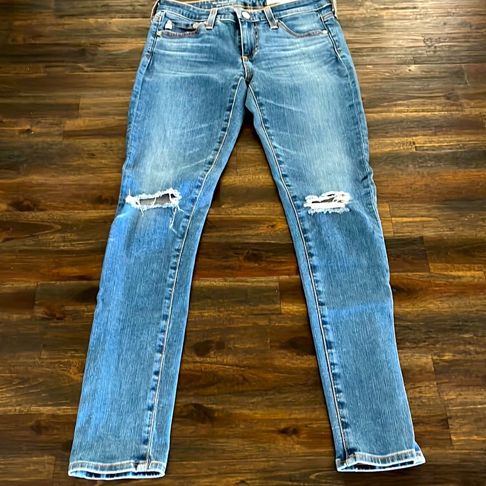 AG AG-ED Demin Super skinny legging ankle length jeans.